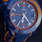 Planet Ocean 45.5mm Big Blue Real Ceramic VSF 1:1 Best Edition on Blue Rubber Strap A8906 photo review