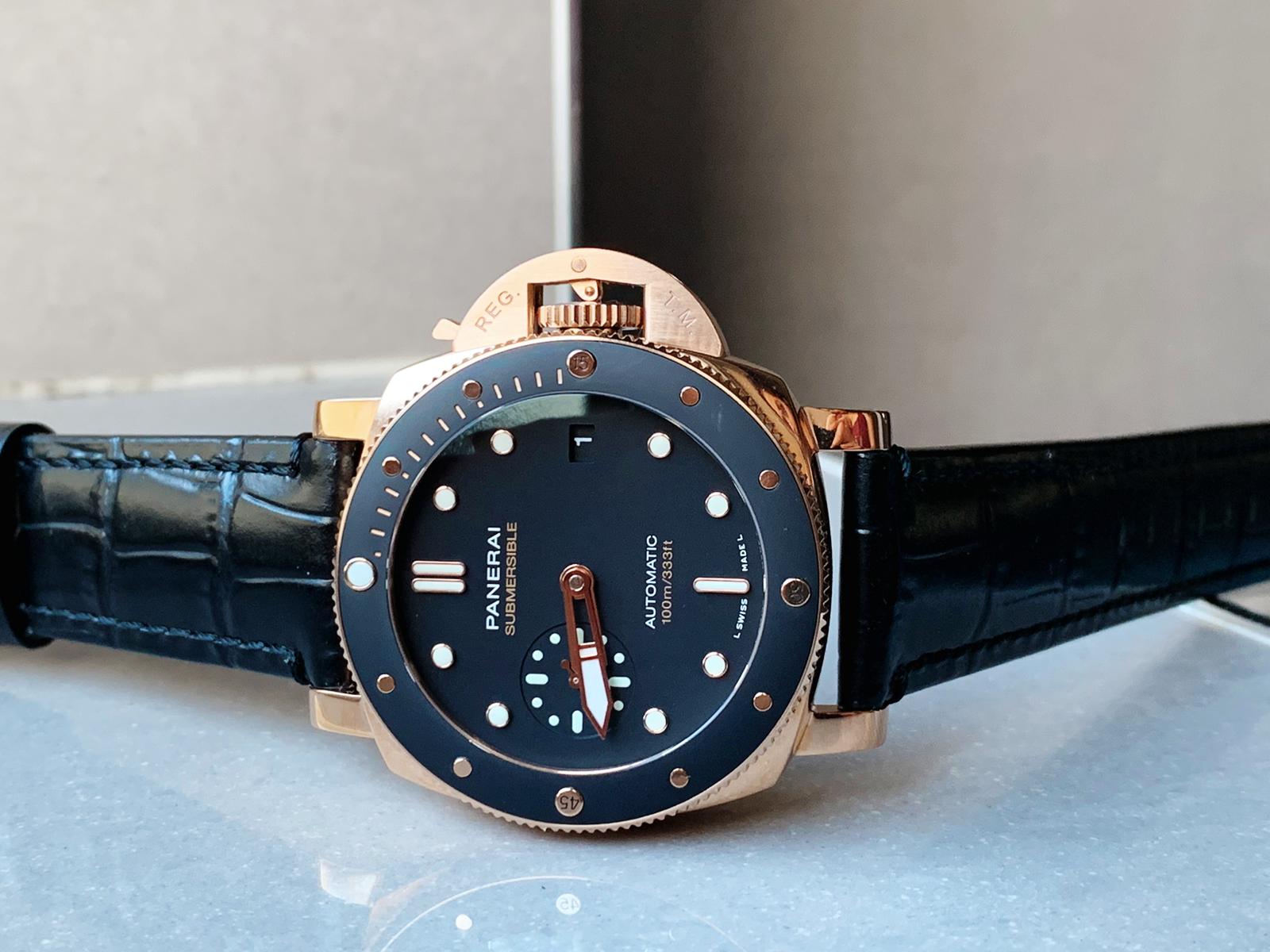 Panerai rose clearance gold submersible