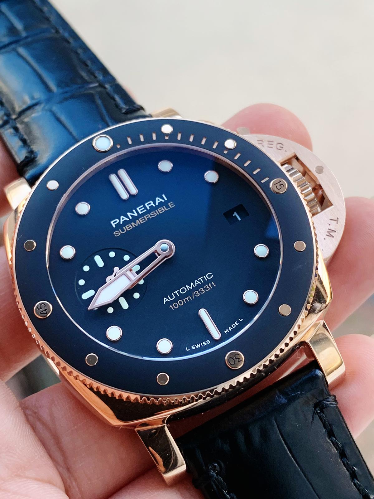 Panerai submersible rubber on sale strap