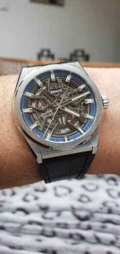 Defy Classic LF 1:1 Best Edition Skeleton Blue Dial on Blue Gummy Strap A2892 photo review