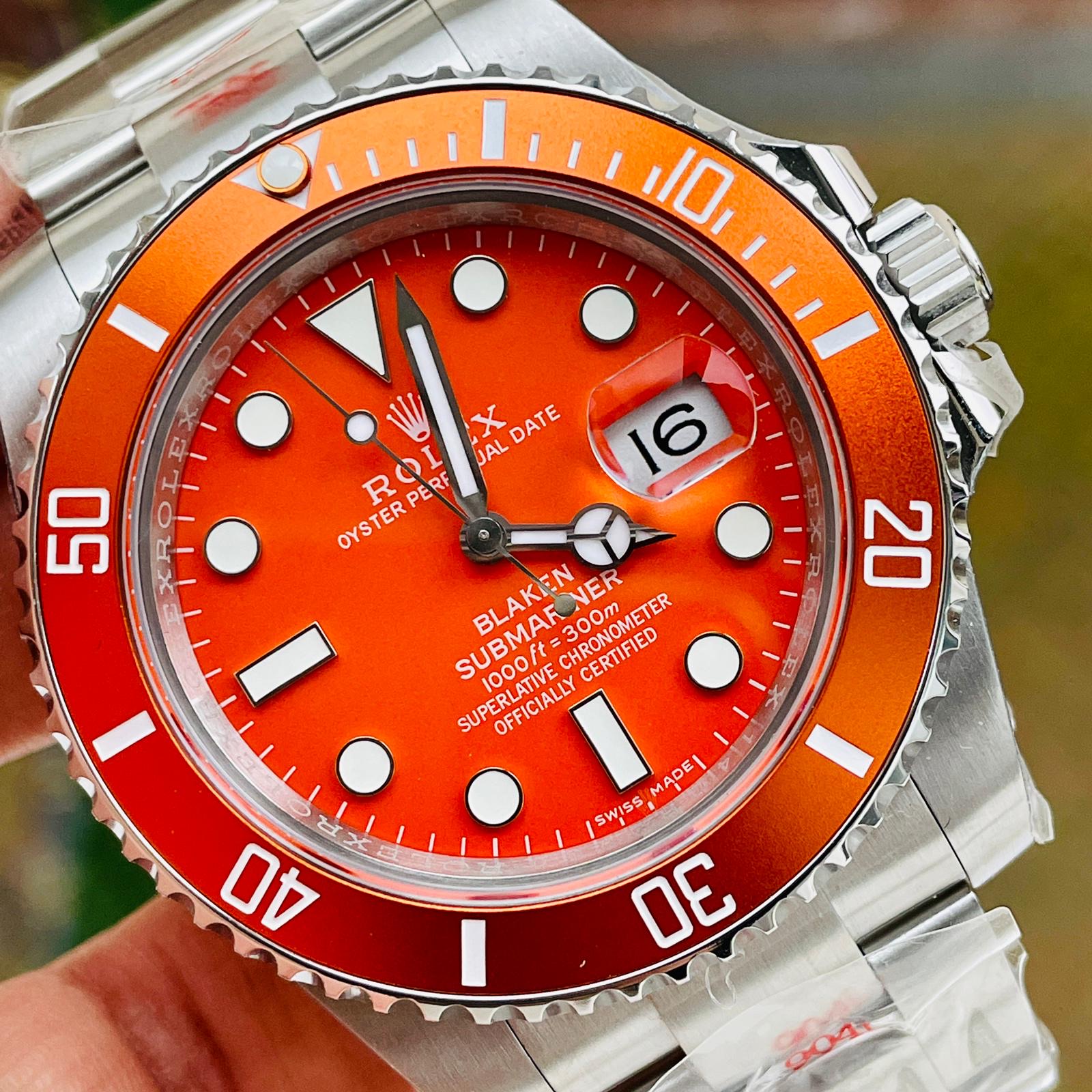 rolex submariner orange bezel