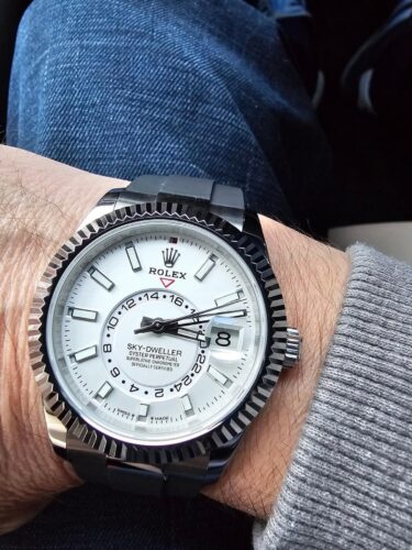 Sky-Dweller 326934 SS Noob 1:1 Best Edition White Dial on SS Bracelet A23J photo review