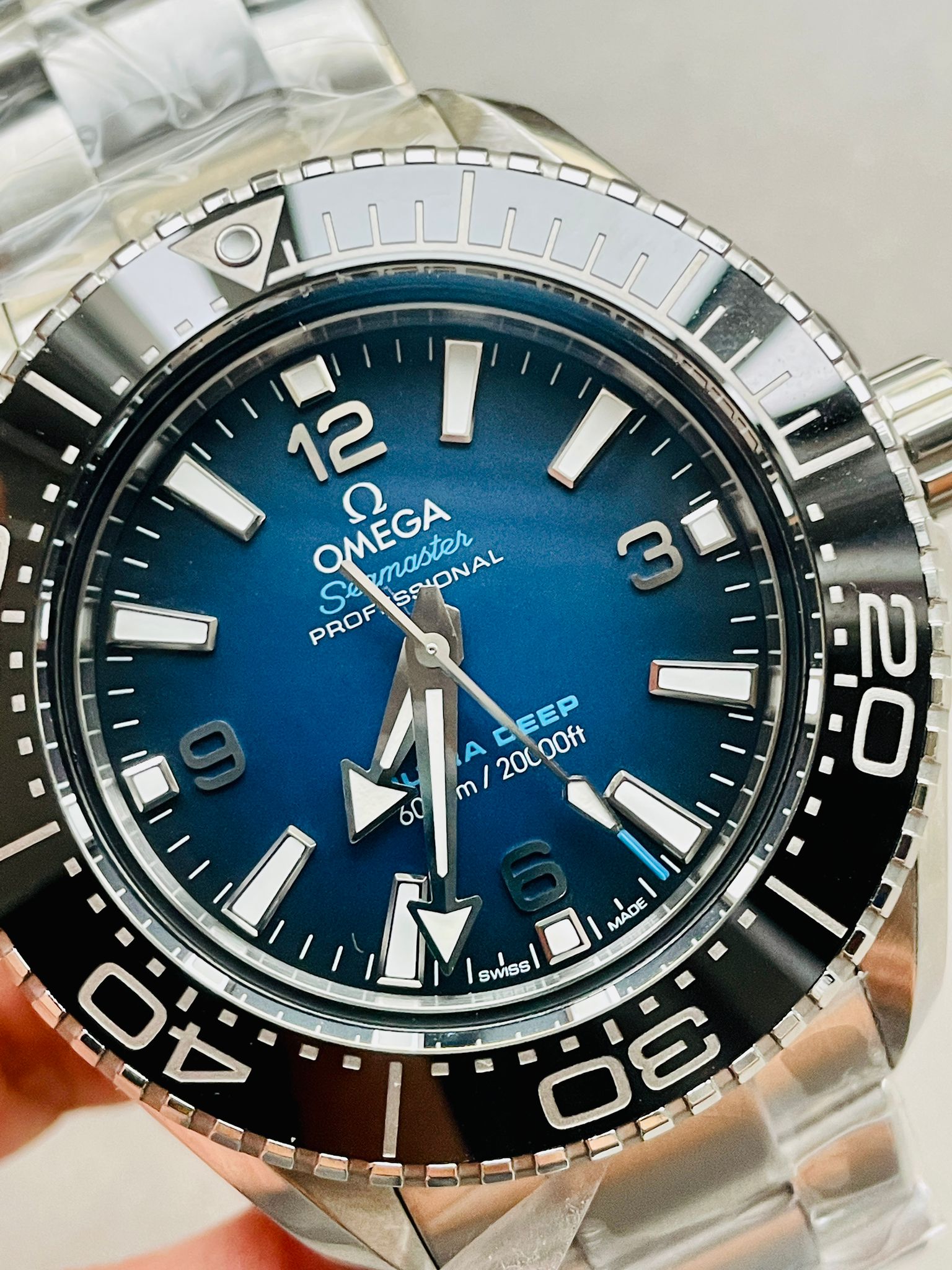Seamaster 6000M Ultra Deep SS SBF VF 1:1 Best Edition Deep Blue Dial on ...
