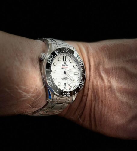 Seamaster Diver 300M SS VSF 1:1 Best Edition Black Bezel White Dial on SS Bracelet A8800 ( Extra Rubber Strap) photo review