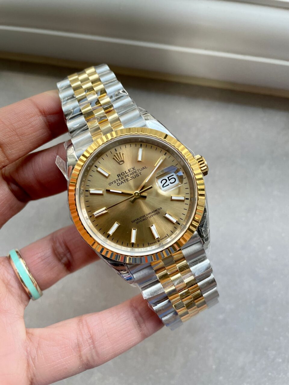 DateJust 36 SS 126233 VSF 1:1 Best Edition 904L Steel YG Stick Dial on ...