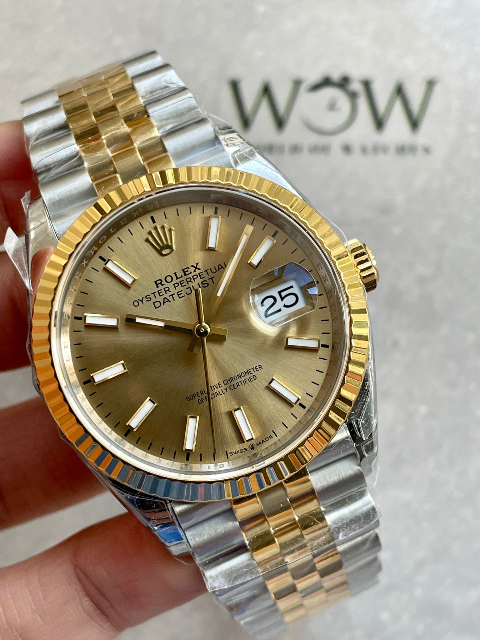 DateJust 36 SS 126233 VSF 1:1 Best Edition 904L Steel YG Stick Dial on ...