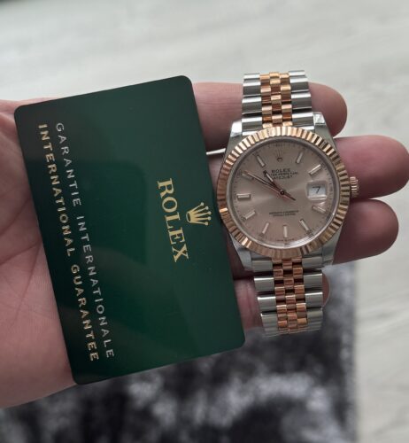 DateJust 41 126331 904L SS/RG VSF 1:1 Best Edition Champagne Gold Dial on Jubilee Bracelet VS3235 photo review