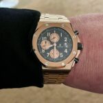 Royal Oak Offshore Chronograph CER Rose Gold Dial Dots on CER Bracelet APF 7750 Mod photo review