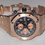 Royal Oak Offshore Chronograph CER Rose Gold Dial Dots on CER Bracelet APF 7750 Mod photo review