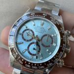 QF 2023 Daytona 126506 QF 1:1 Best Edition 904L Steel Ice Blue Dial on SS Bracelet SA4131 tungsten steel photo review