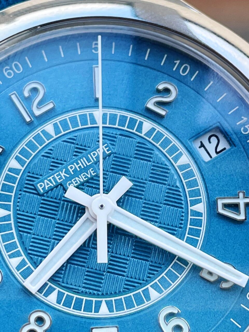 Calatrava 6007A-001 SS ZF 1:1 Best Edition Blue Dial on Blue Leather Strap A324CS - Image 5