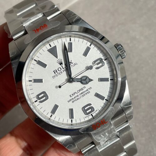 Explorer 124270 36mm 904L Steel JDF 1:1 Best Edition White Dial on SS Bracelet VR3230