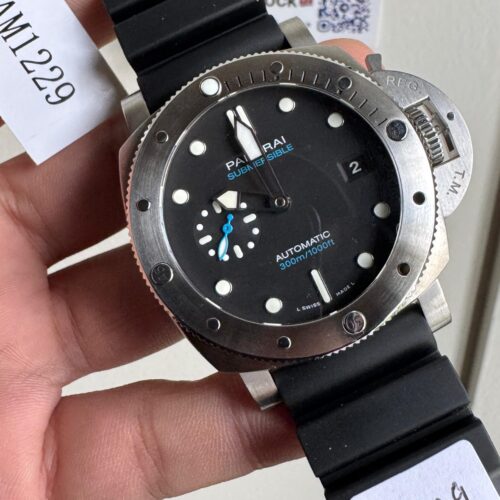 PAM1229 Y VSF 1:1 Best Edition Black Dial on Black Rubber Strap P900