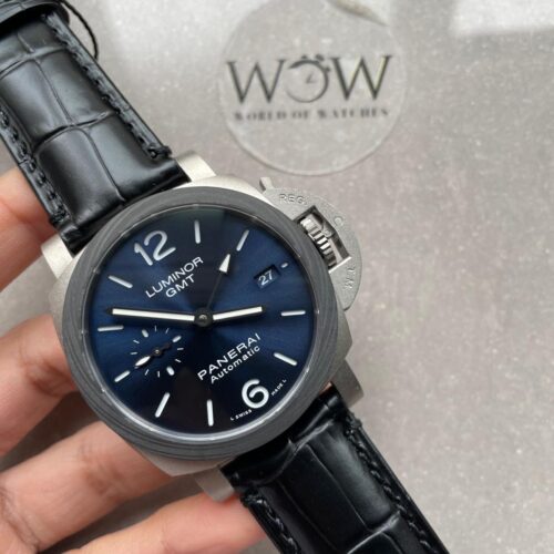 Luminor GMT PAM01279 TI Blue Dial Stick on Leather Strap VSF P9010