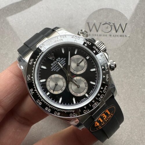 2023 Daytona 126500 QF 1:1 Best Edition 904L Steel Black Dial on SS Braclet SA4131
