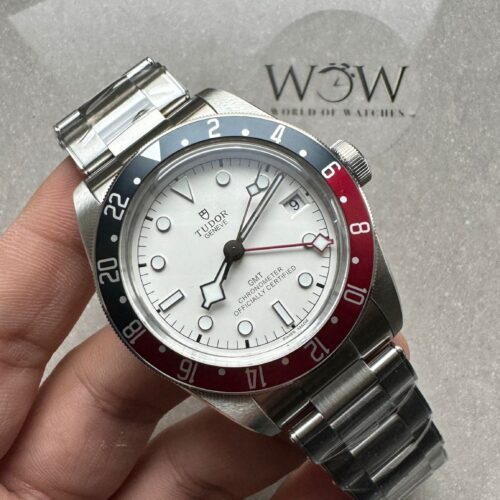 ZF Black Bay M79830RB-0010 GMT Baselworld Pepsi Bezel ZF 1:1 Best Edition White Dial on SS Bracelet A2836