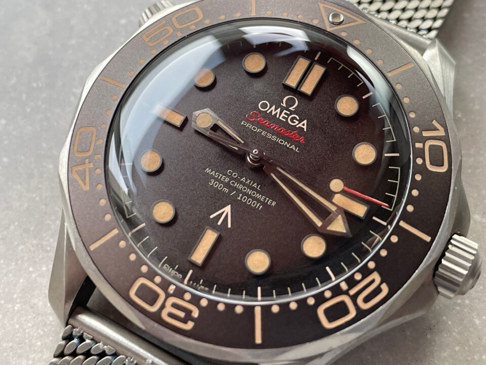 Seamaster 300 "No Time to Die" Limited Edition NTTD VSF 1:1 Best Edition on Titanium Mesh Bracelet A8806 V6 95 grams - Image 6