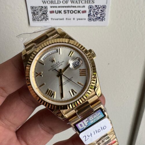 Qf V5 Day-Date 228238 40mm YG 904L Gold Gradient Dial Gain Weight 185g Day date