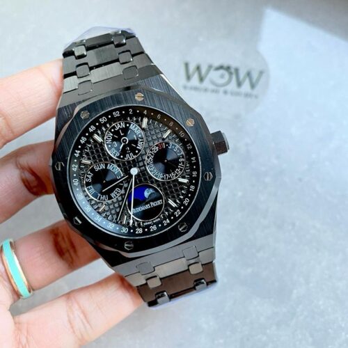 AP Royal Oak moonface Perpetual Calendar 26579cb Black Ceramic APSF Best A5134