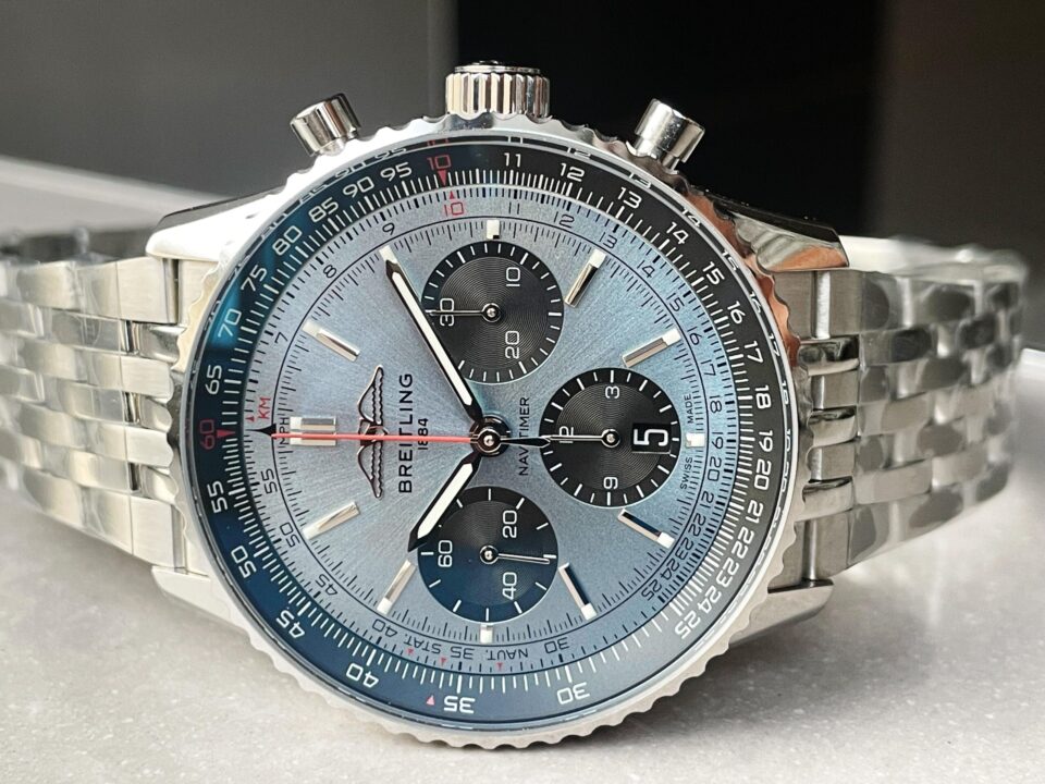 Navitimer 01 1:1 SS Blue Dial on Steel Strap A7750 BLS Factory - Image 3