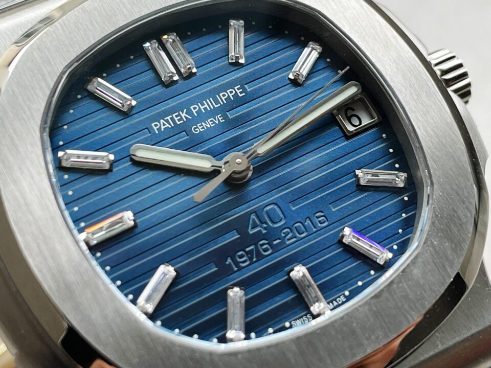 Nautilus 5711 40th Anniversary SS PPF 1:1 Best Edition Blue Dial on SS Bracelet A330 - Image 5