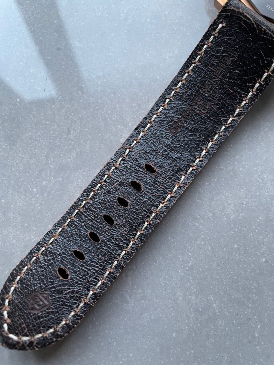 PAM382 N Bronzo VSF 1:1 Best Edition on Green dial on Brown Distressed Calfskin Strap P.9000 - Image 16