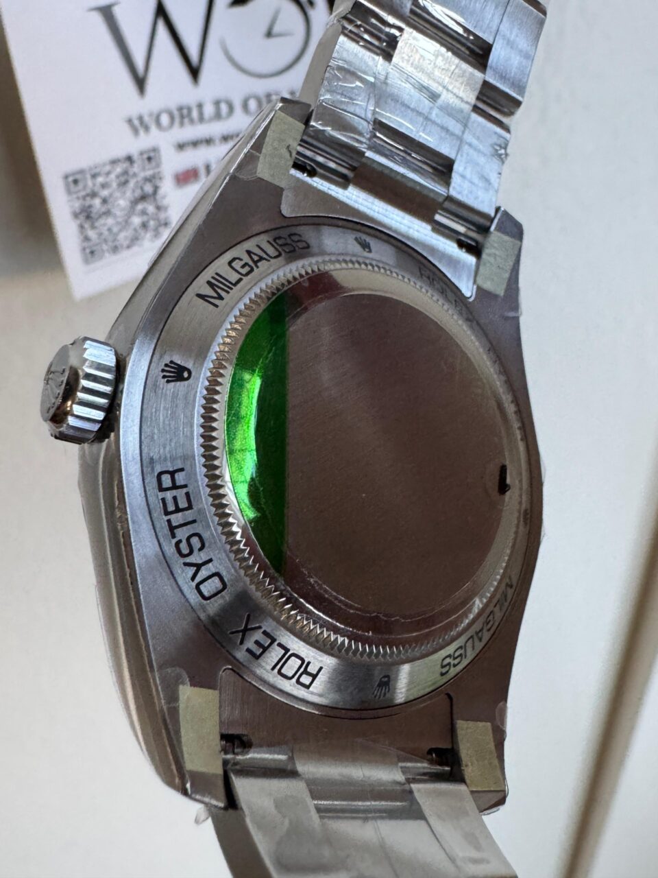 Milgauss 116400GV VSF 1:1 Best Edition 904L Steel Green Dial on SS Bracelet VS3131 - Image 9