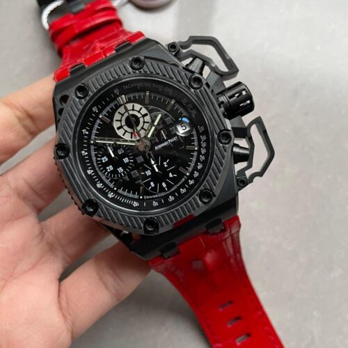 Royal Oak Offshore Survivor IPF 1:1 Limited Edition on Red Leather Strap A7750