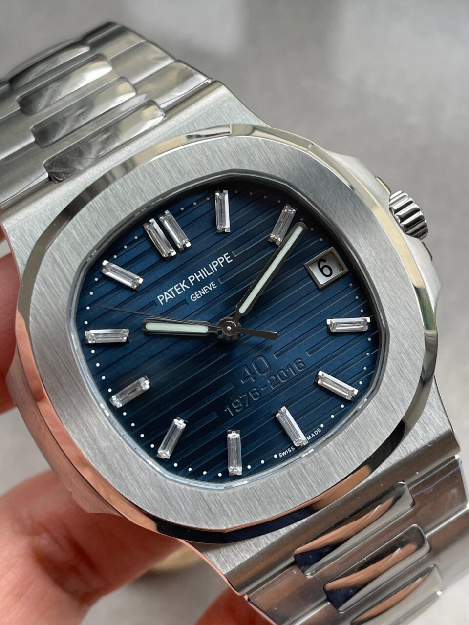Nautilus 5711 40th Anniversary SS PPF 1:1 Best Edition Blue Dial on SS Bracelet A330 - Image 2