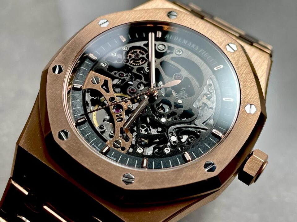 Royal Oak 41mm Openworked 15407 RG APSF 1:1 Best Edition on RG Bracelet A3132 - Image 7