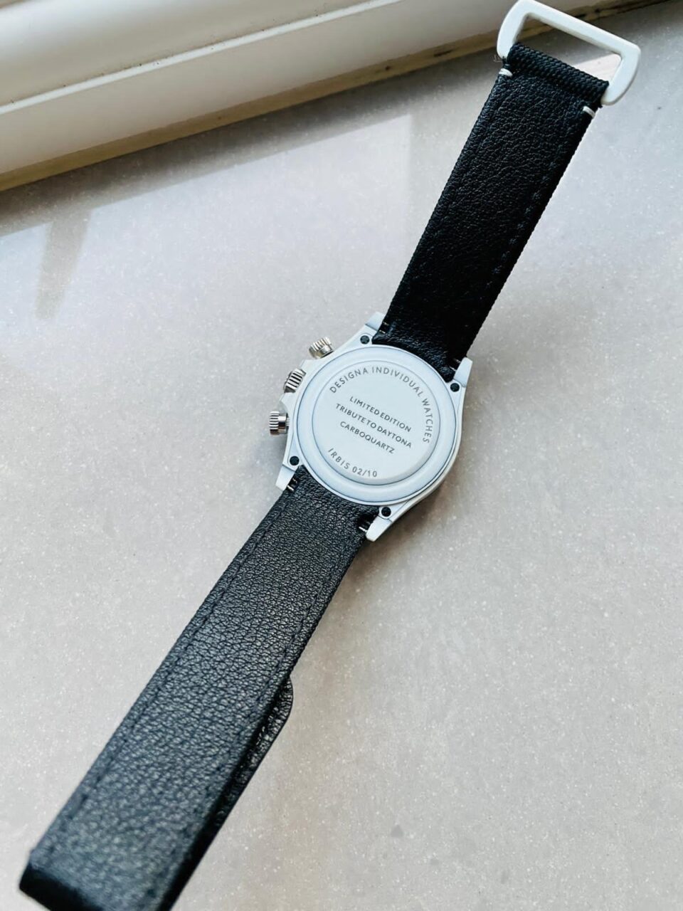 Daytona DIW PANDA White Carbon Case and Bezel Noob Best Edition White/Black Dial on Black Nylon Strap SA4130 V2 - Image 13