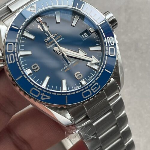 Planet Ocean 43.5mm SS VSF 1:1 Best Edition  blue ceramic Bezel blue Dial on SS Strap A8900