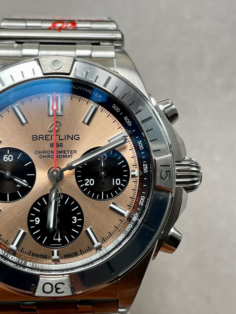 Chronomat SS  Copper dial Two Tone Bracelet Watch GF Factory 7750 movement - Image 7