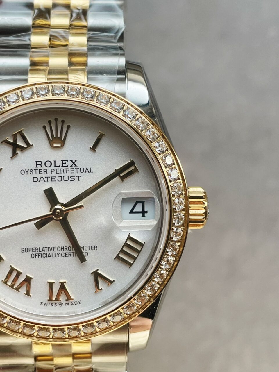 Datejust 31mm 278273 YG/SS White Dial Diamond Bezel on YG/SS Jubilee Bracelet - Image 7