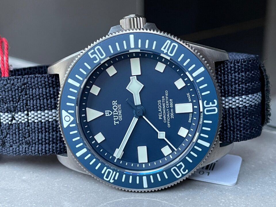 Pelagos M25707B/23-0001 Ti M+F FXD 1:1 V4 Best Edition Blue dial Blue Ceramic Bezel on Nylon Strap Miyato 8N-24 - Image 2