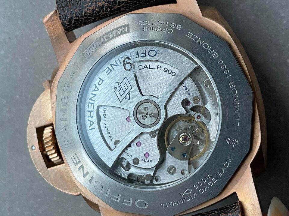 PAM382 N Bronzo VSF 1:1 Best Edition on Green dial on Brown Distressed Calfskin Strap P.9000 - Image 14