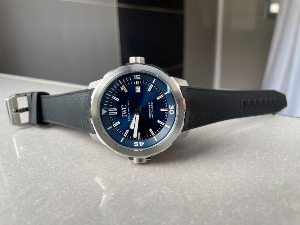 Aquatimer SS IW3290 V6SF 1:1 Best Edition Blue Dial on rubber Bracelet A2892 - Image 8