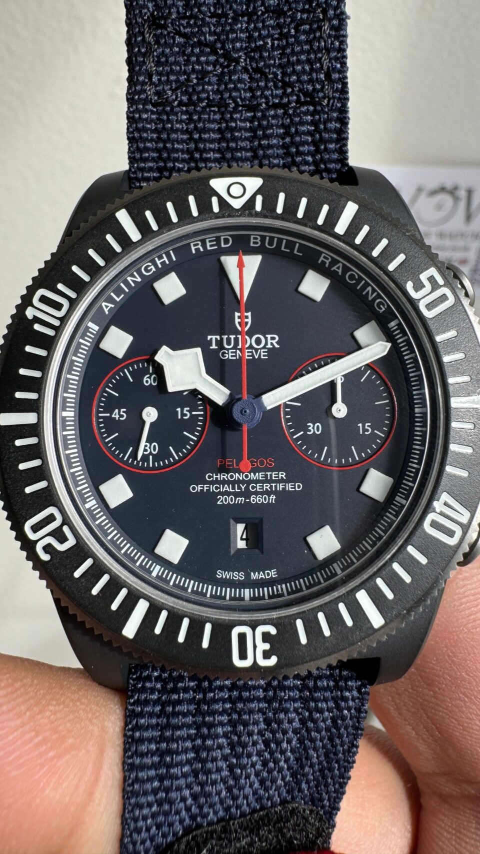 Pelagos M25807KN-0001 Carbon M+F 1:1 V4 Best Edition Blue dial Blue Ceramic Bezel on Nylon Strap A7750 - Image 5