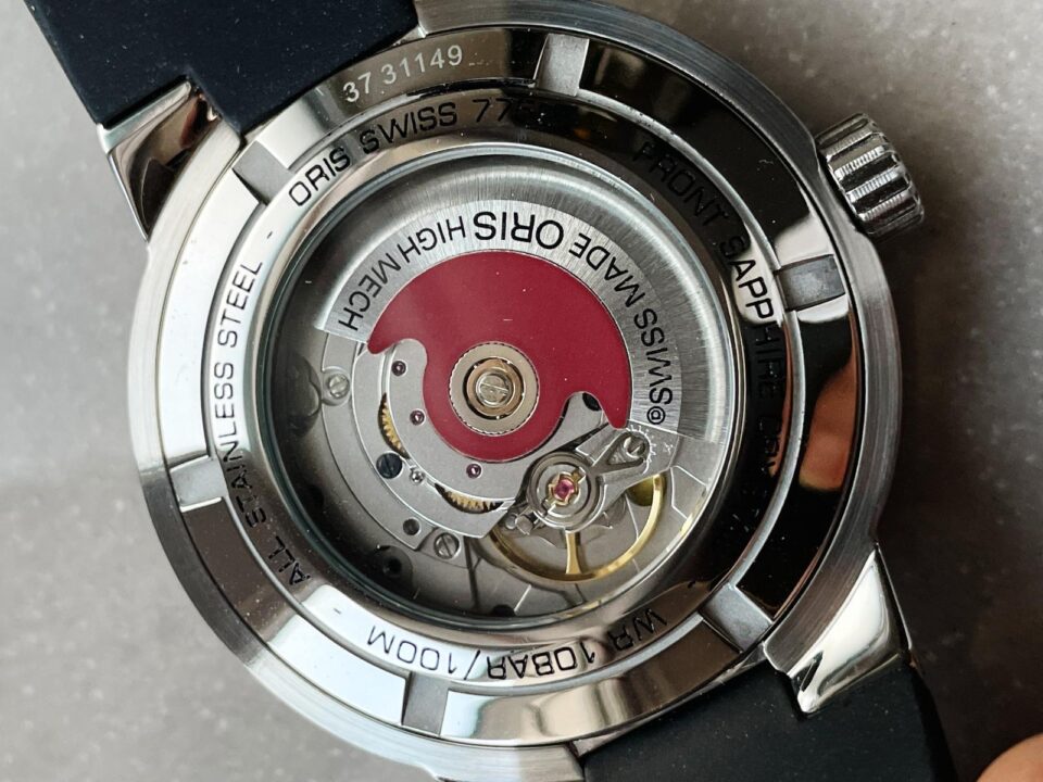 TT1 DAY DATE 42.00 MM 1:1 SS Black dial Rubber strap OG factory oris - Image 11