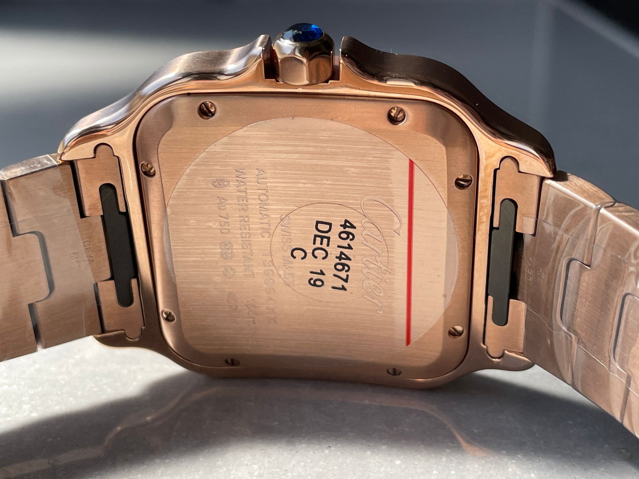 Santos 40mm RG BVF 1:1 Best Edition White Dial on RG Bracelet MIYOTA 9015 - Image 8