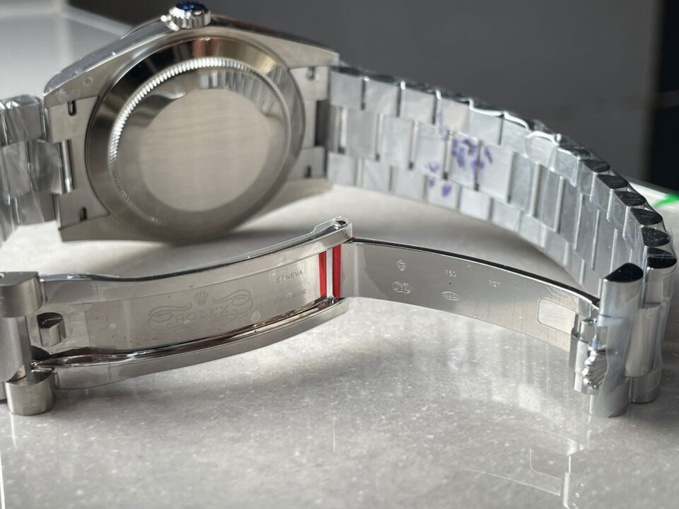 DayDate 40mm 228239 GMF 1:1 Gain Weight SS/tungsten Blue Dial Roman Markers on President Bracelet A3255 - Image 10
