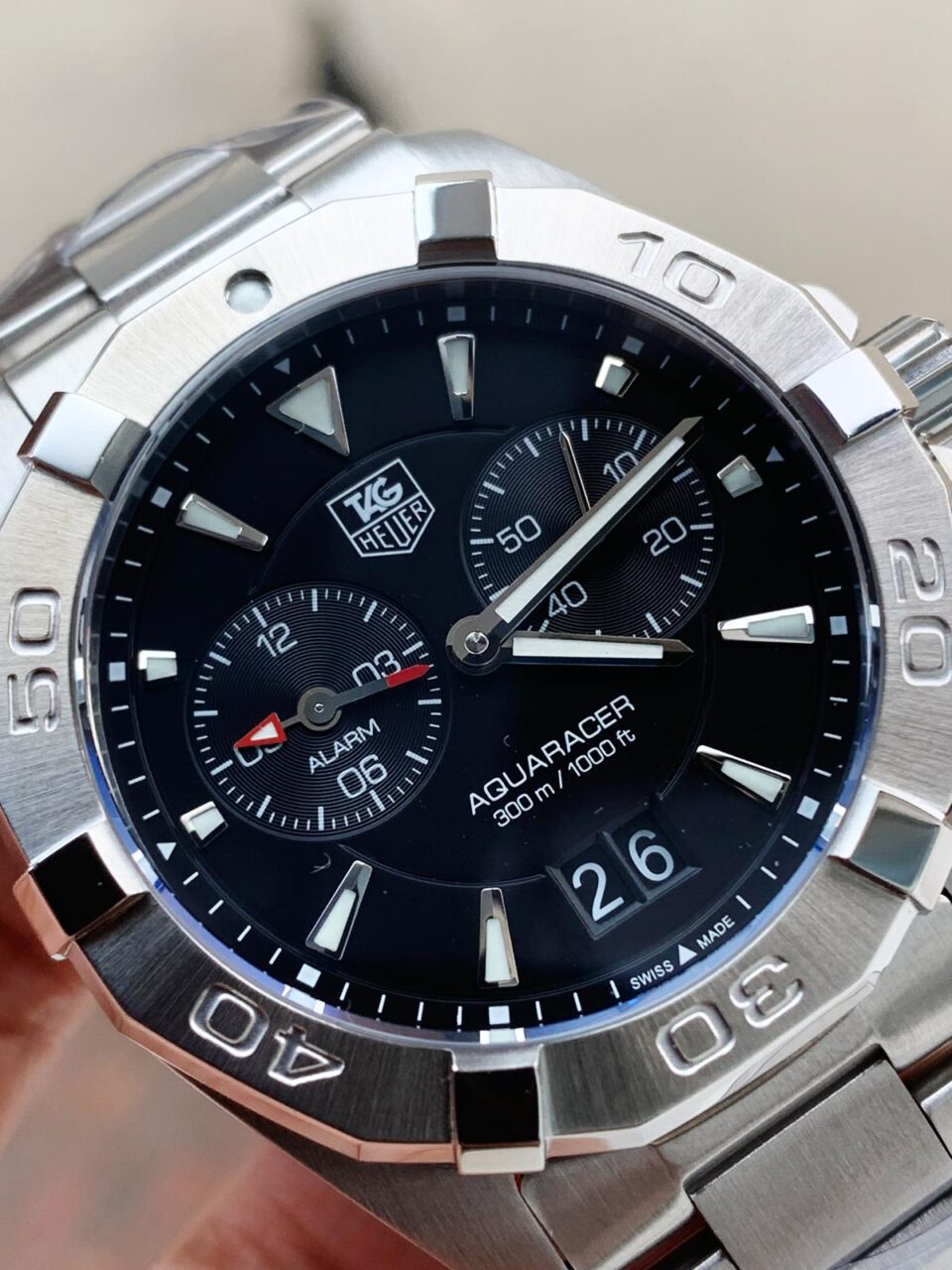 AQUARACER ALARM BA0928 SWISS QUARTZ 41mm STAINLESS STEEL - Image 2