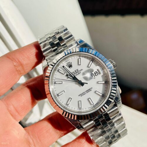 DateJust 41 SS VS Factory 1:1 Best Edition 904L Steel White Dial on SS Jubilee bracelet