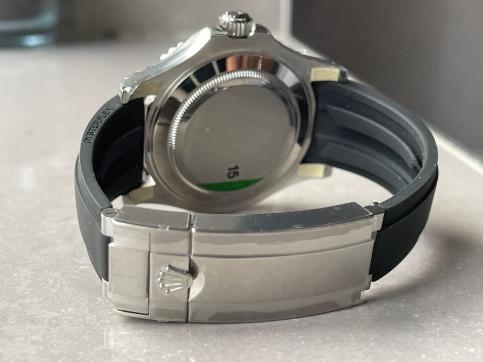 Yacht-Master 42mm 226659 VSF 1:1 Best Edition 3D Black Dial SS case Black Ceramic Bezel on Black Rubber Strap VS3235 - Image 10