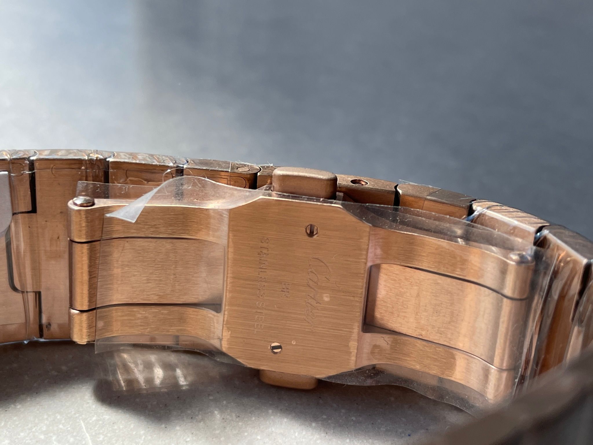 Santos 40mm RG BVF 1:1 Best Edition White Dial on RG Bracelet MIYOTA 9015 - Image 11