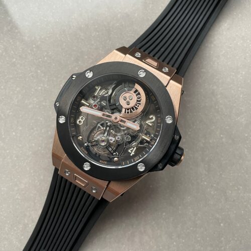 BIG BANG UNICO Big Bang 45 mm Black bezel Black rubber strap