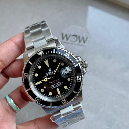 Vintage Submariner Date Tiffany & Co 16610A30B9315 Black dial with SS bracelet