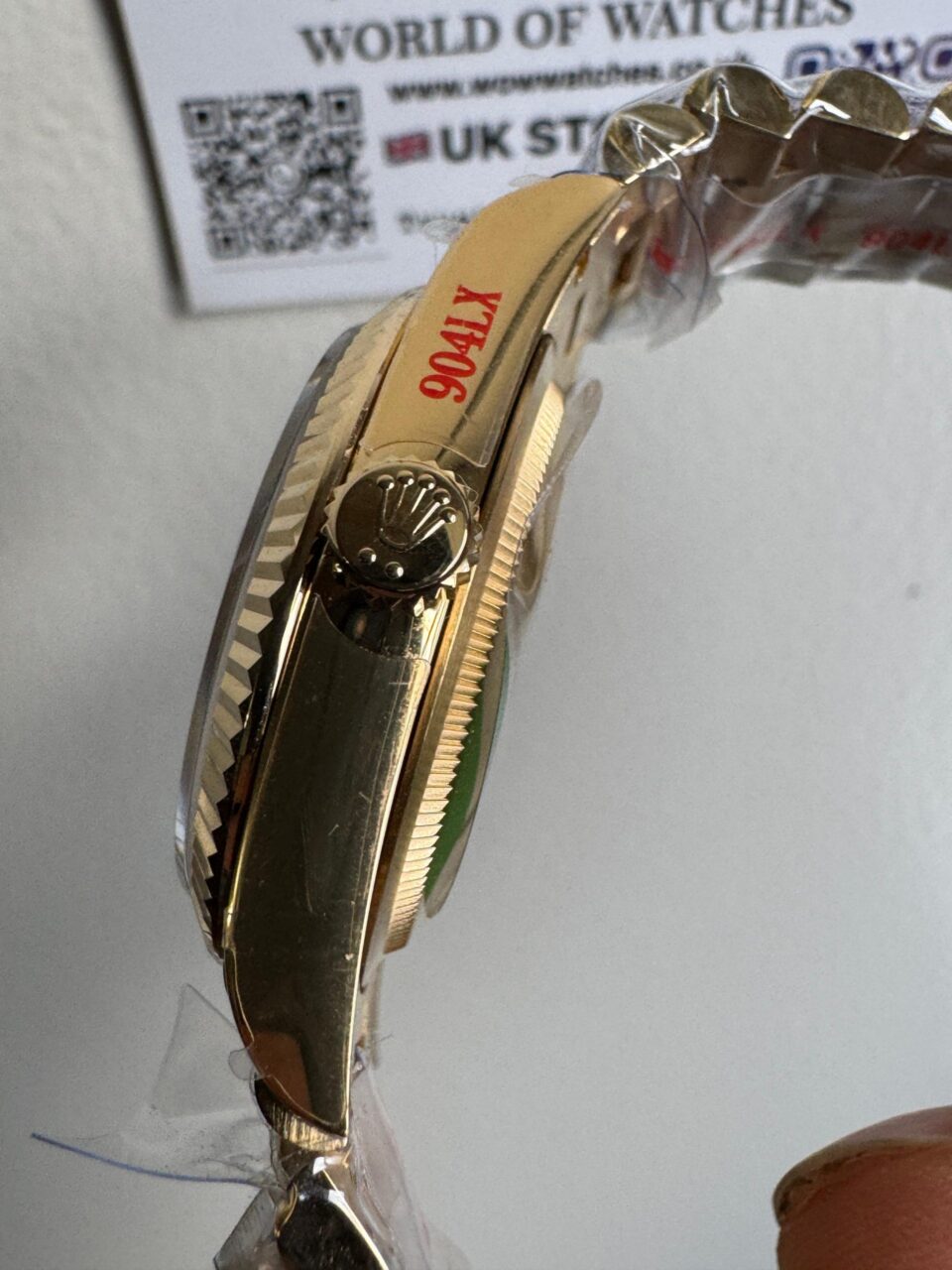 Day date 18238 QF YG 36mm 3255 Fluted bezel Onyx dial - Image 7