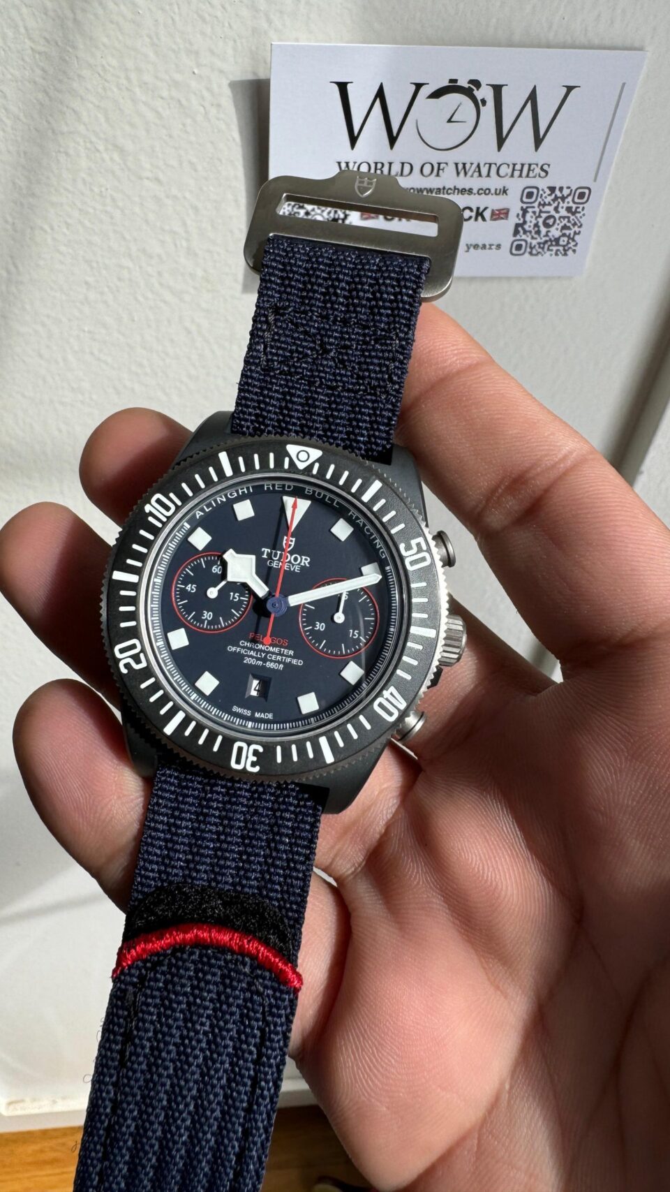 Pelagos M25807KN-0001 Carbon M+F 1:1 V4 Best Edition Blue dial Blue Ceramic Bezel on Nylon Strap A7750 - Image 4