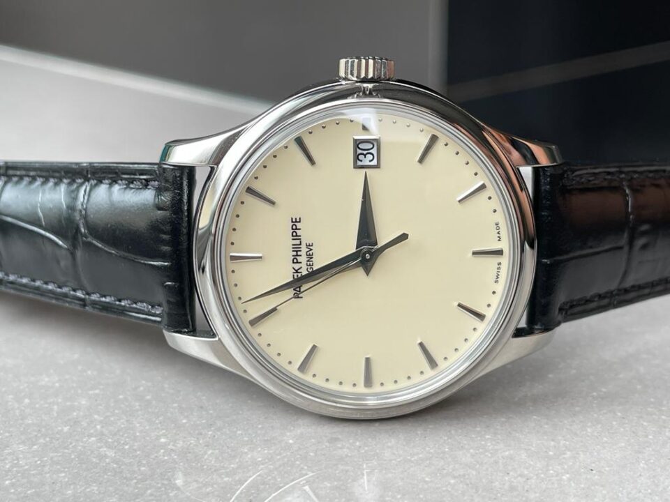 Calatrava ZF 5298p Date off White Dial SS bezel ZF factory - Image 6